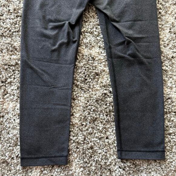 Lululemon Cropped Dark Gray Black Heather Leggings size 4 - Picture 8 of 11